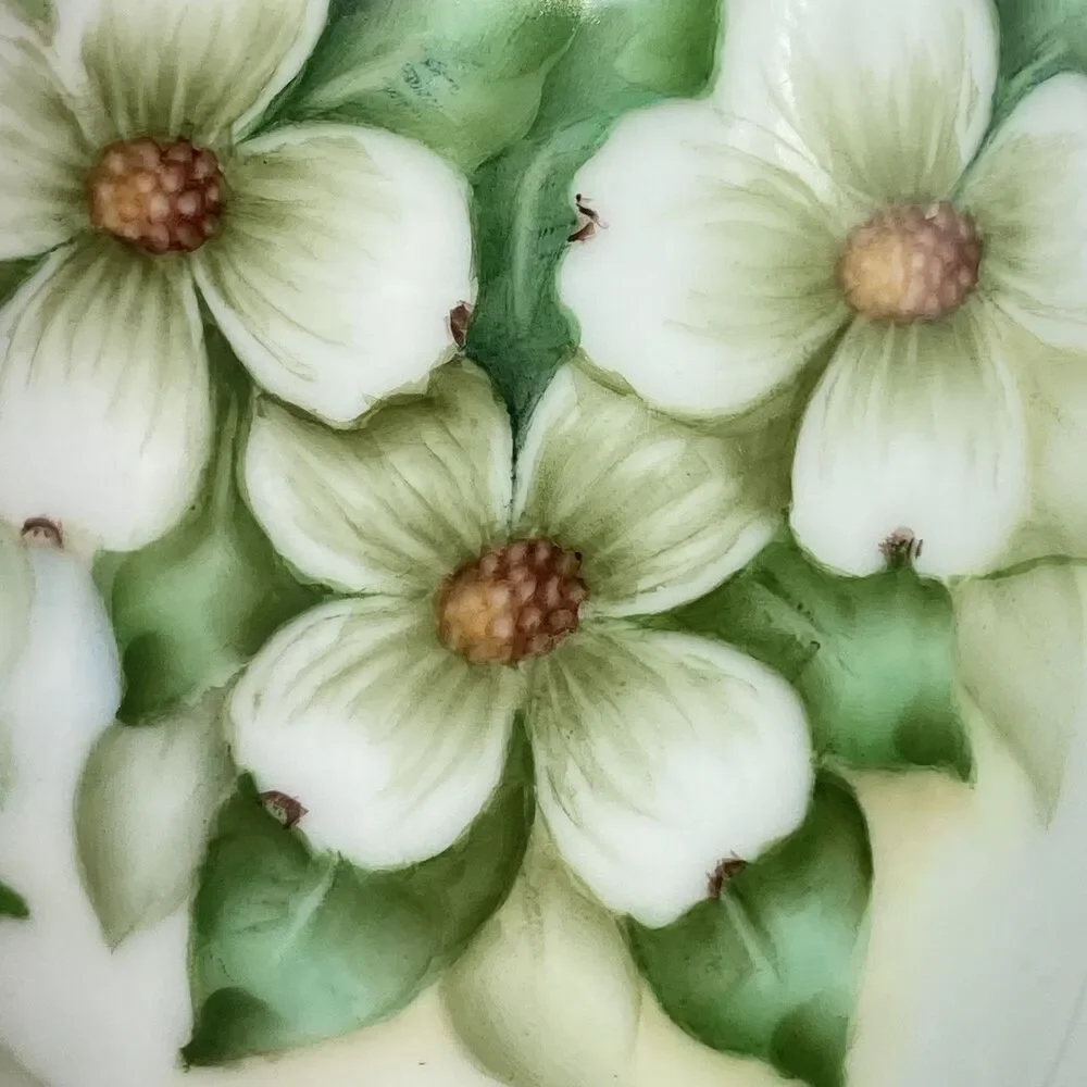 Vtg Arzberg Bavaria Germany Handpainted Dogwood Flowers Porcelain Pitcher 6.5
